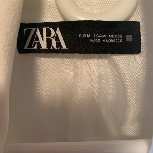 ~sold~ NWOT Zara | White Tailored Blazer - Picture 4 of 8